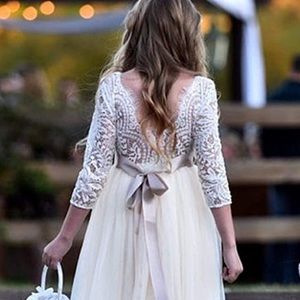 Girls Lace and Tulle dress